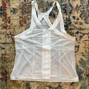 White Sheer Tank Top